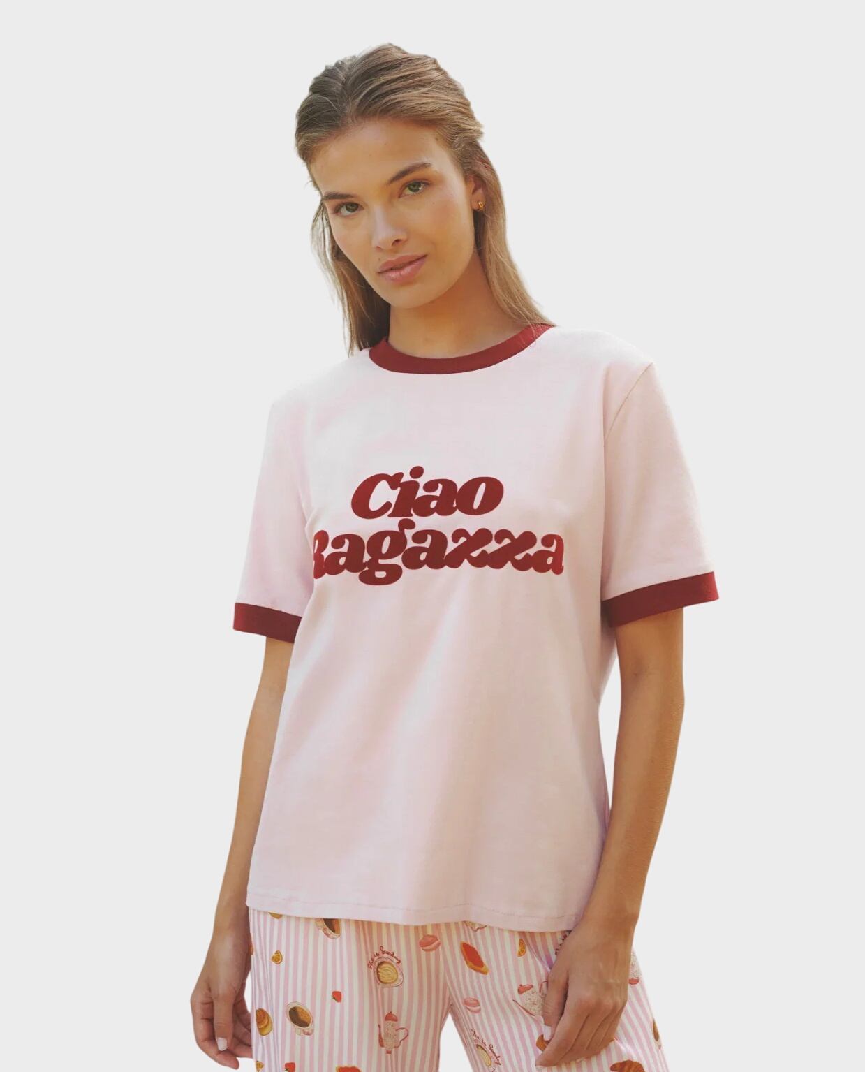 T-shirt Ciao Ragazza różowy - Image #0