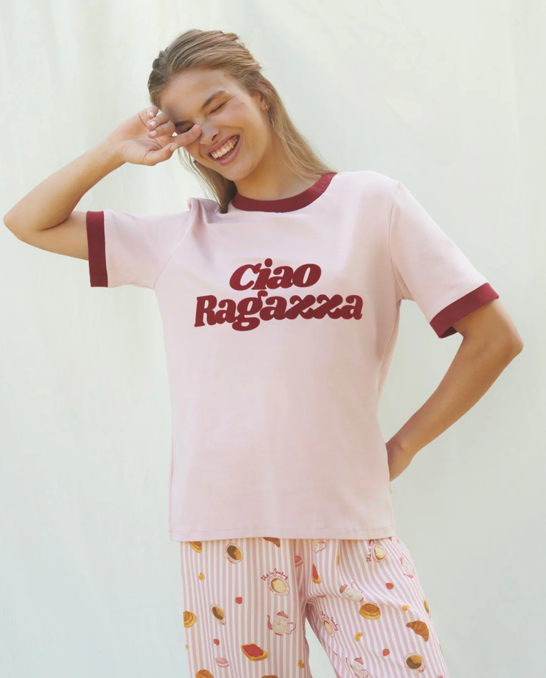 T-shirt Ciao Ragazza różowy - Image #3