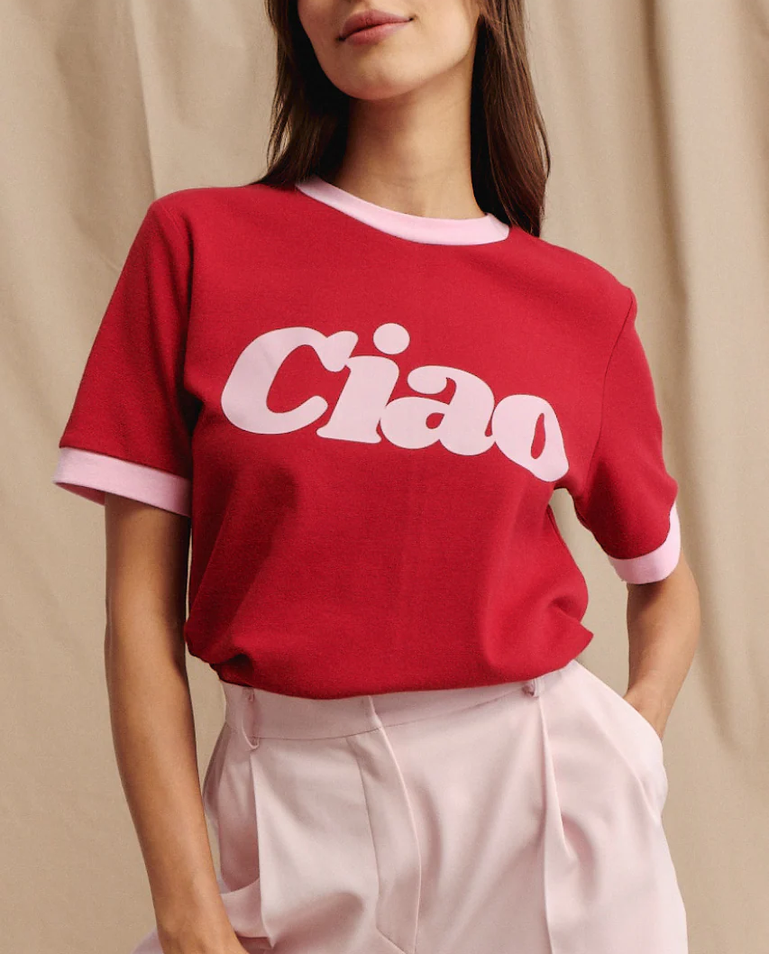 Czerwony t-shirt Ciao - Image #4
