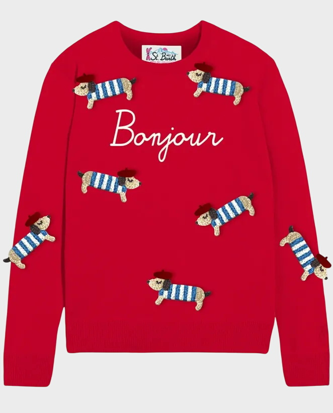 Czerwony sweter New Queen - Image #1