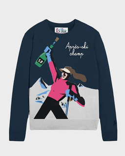 Granatowy sweter New Queen - Image #0