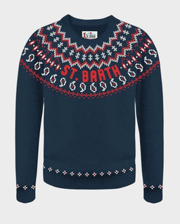 Granatowy sweter Heron Nordic - Image #0