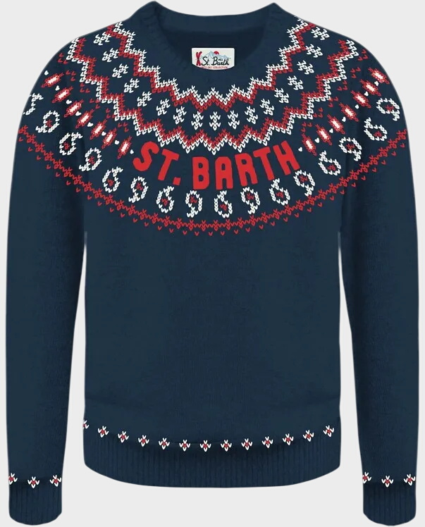 Granatowy sweter Heron Nordic - Image #1