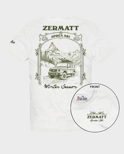 Biały t-shirt z grafiką - Image #0