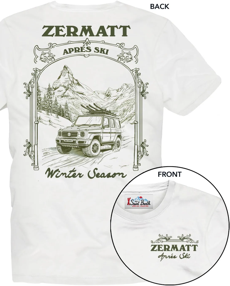 Biały t-shirt z grafiką - Image #1