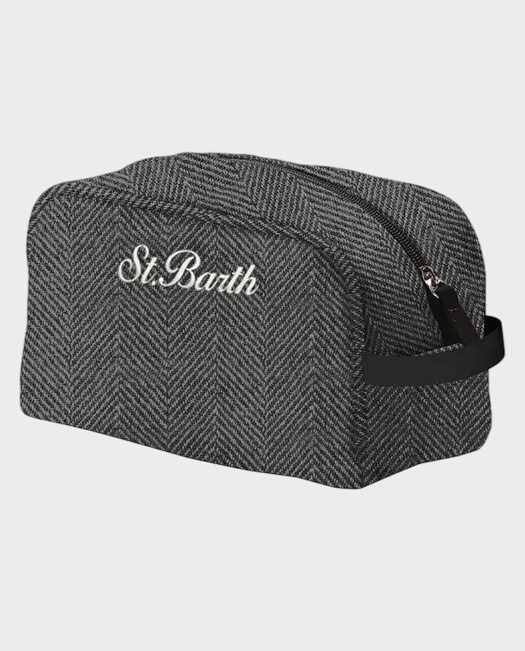 Szara kosmetyczka Westwood z mieszanki wełny