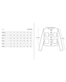 Czarna tweedowa kurtka - Image #5