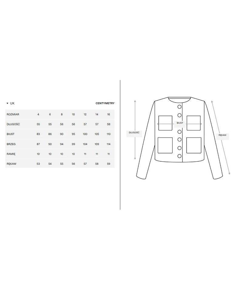 Czarna tweedowa kurtka - Image #5