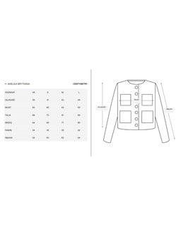 Kremowy tweedowy kardigan - Image #5