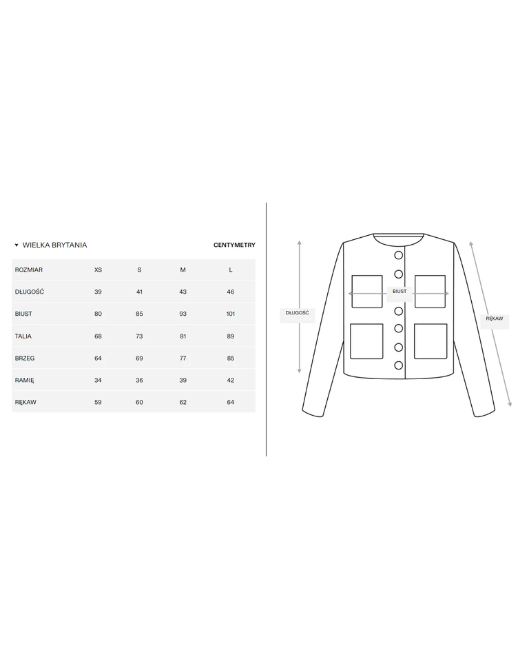 Kremowy tweedowy kardigan - Image #5