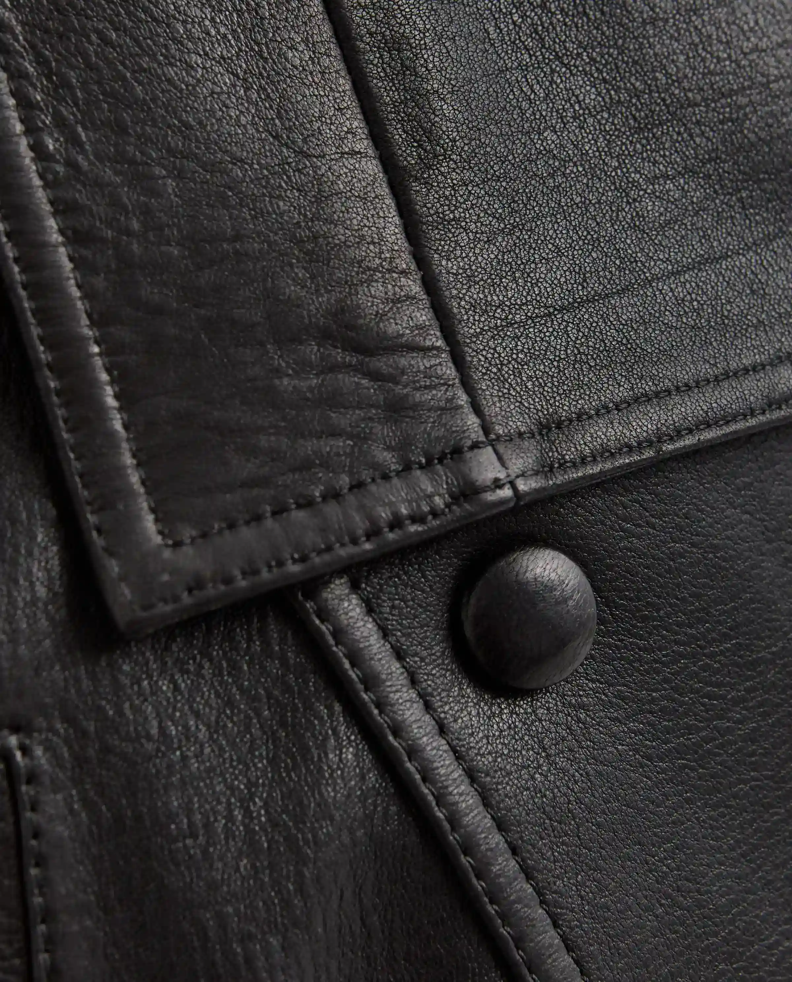 Czarna kurtka skórzana Thalia - Image #5