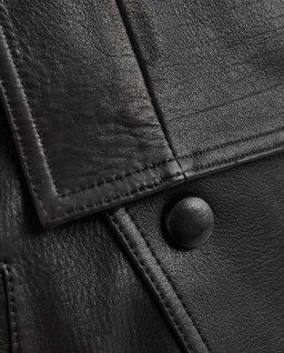 Czarna kurtka skórzana Thalia - Image #5