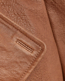 Brązowa skórzana kurtka Hatti - Image #4