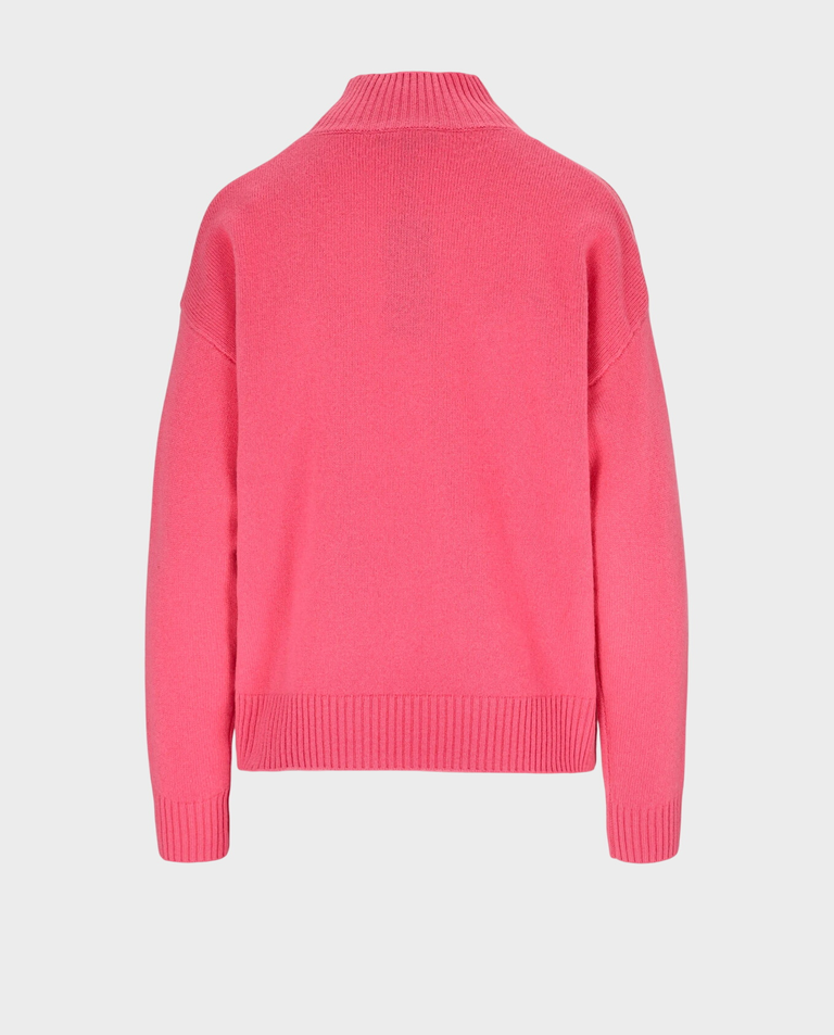 Różowy sweter z wełny i kaszmiru Emer