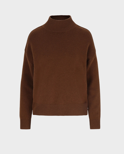 Brązowy sweter z wełny i kaszmiru Emer - Image #0
