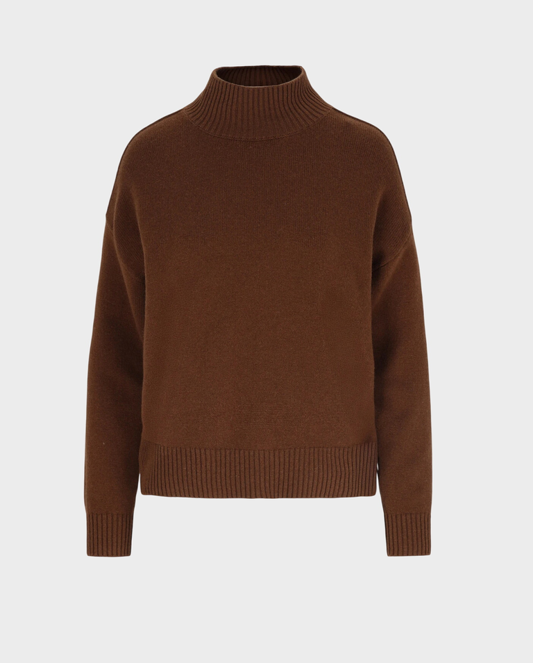 Brązowy sweter z wełny i kaszmiru Emer - Image #0
