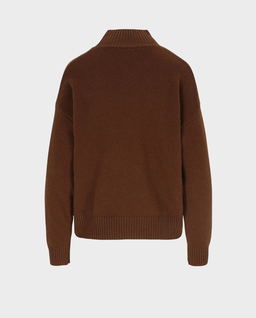Brązowy sweter z wełny i kaszmiru Emer - Image #1