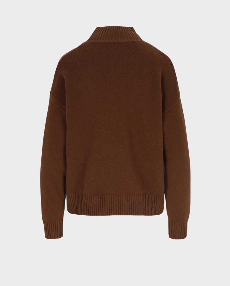 Brązowy sweter z wełny i kaszmiru Emer - Image #1