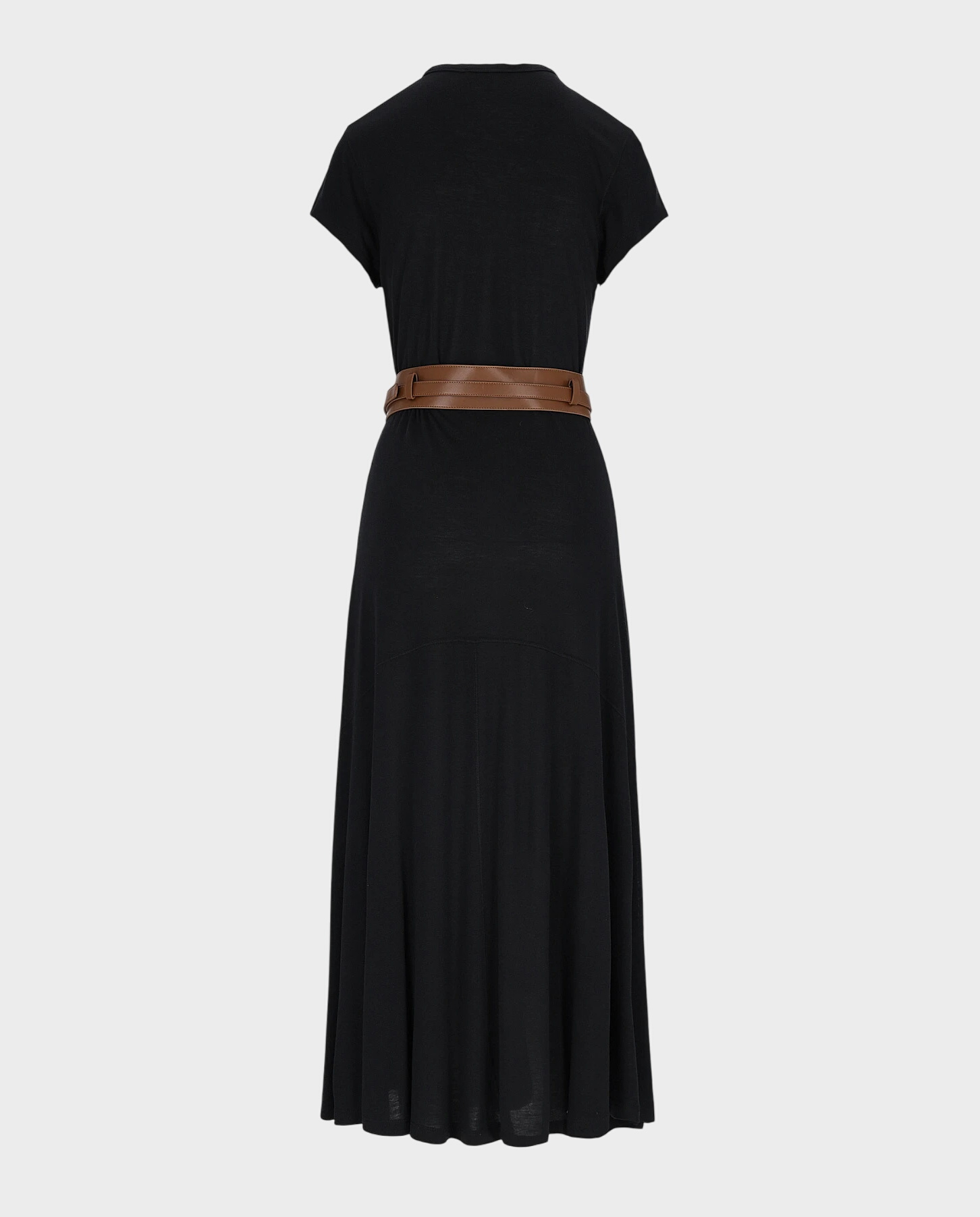 Czarna sukienka z wełną i jedwabiem Samos - Image #2