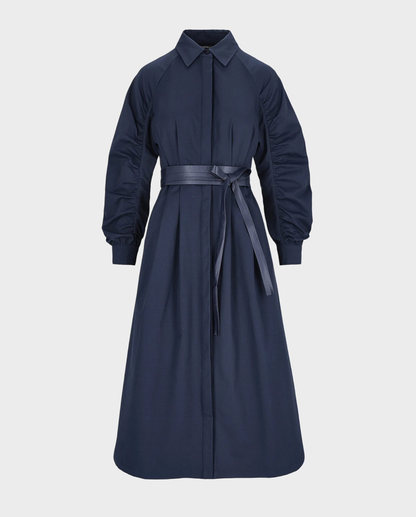 Granatowa sukienka z kołnierzykiem Marine - Image #0