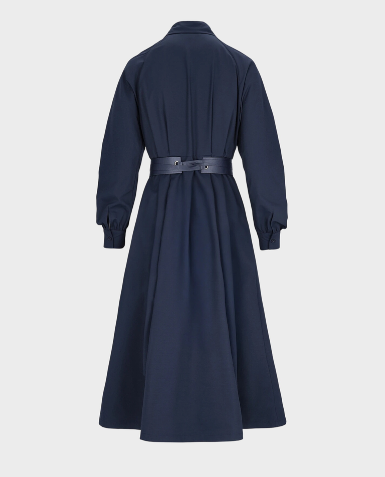 Granatowa sukienka z kołnierzykiem Marine - Image #2