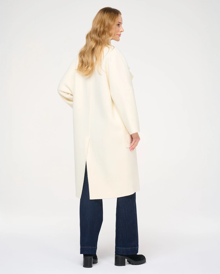 Kremowy płaszcz z wełny alpaki Brooksfield - Image #2