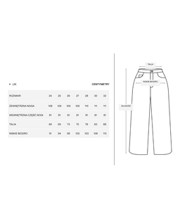 Granatowe jeansy z szerokimi nogawkami - Image #5