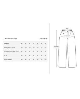 Granatowe jeansy z szerokimi nogawkami - Image #5