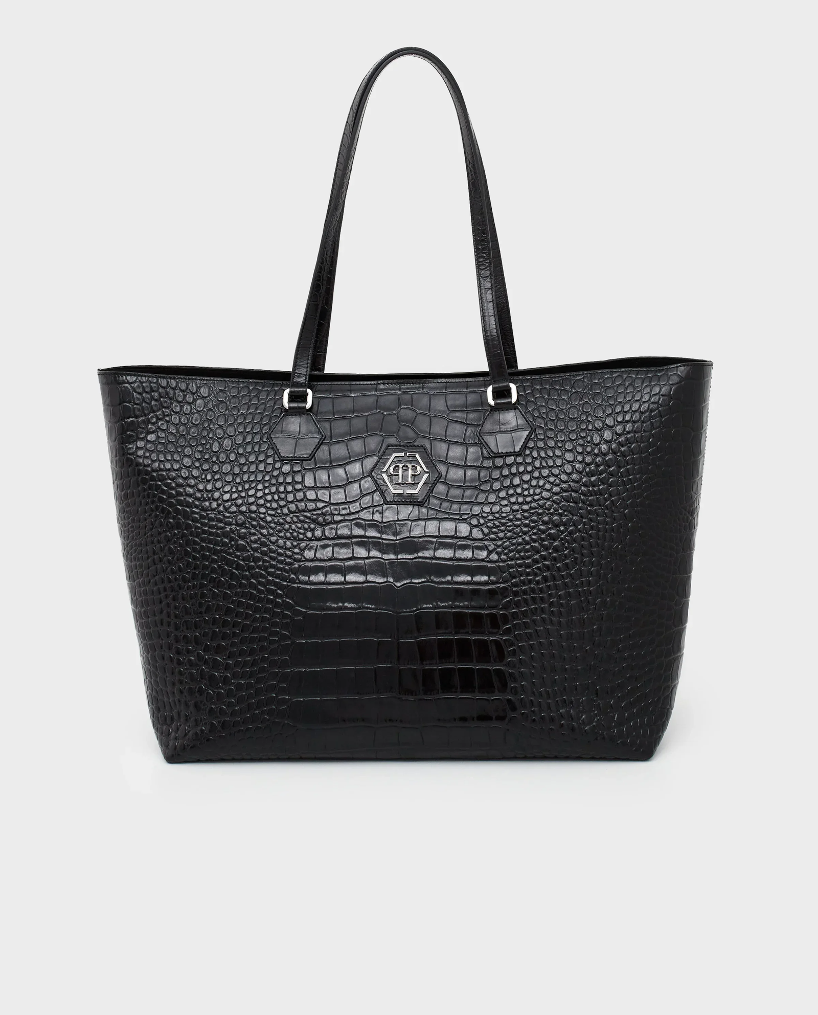 Czarna torebka z tłoczoną skórą Crystal Skull - Image #0