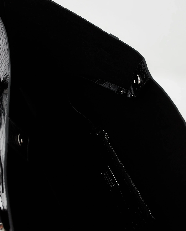 Czarna torebka z tłoczoną skórą Crystal Skull - Image #6