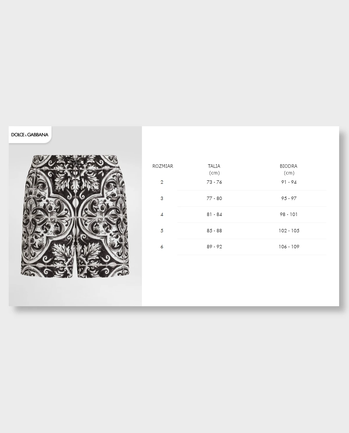 Spodenki kąpielowe z printem Majolica - Image #3