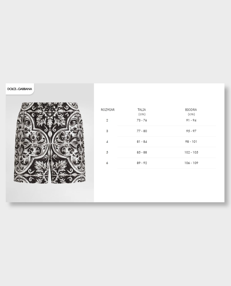 Spodenki kąpielowe z printem Majolica - Image #3