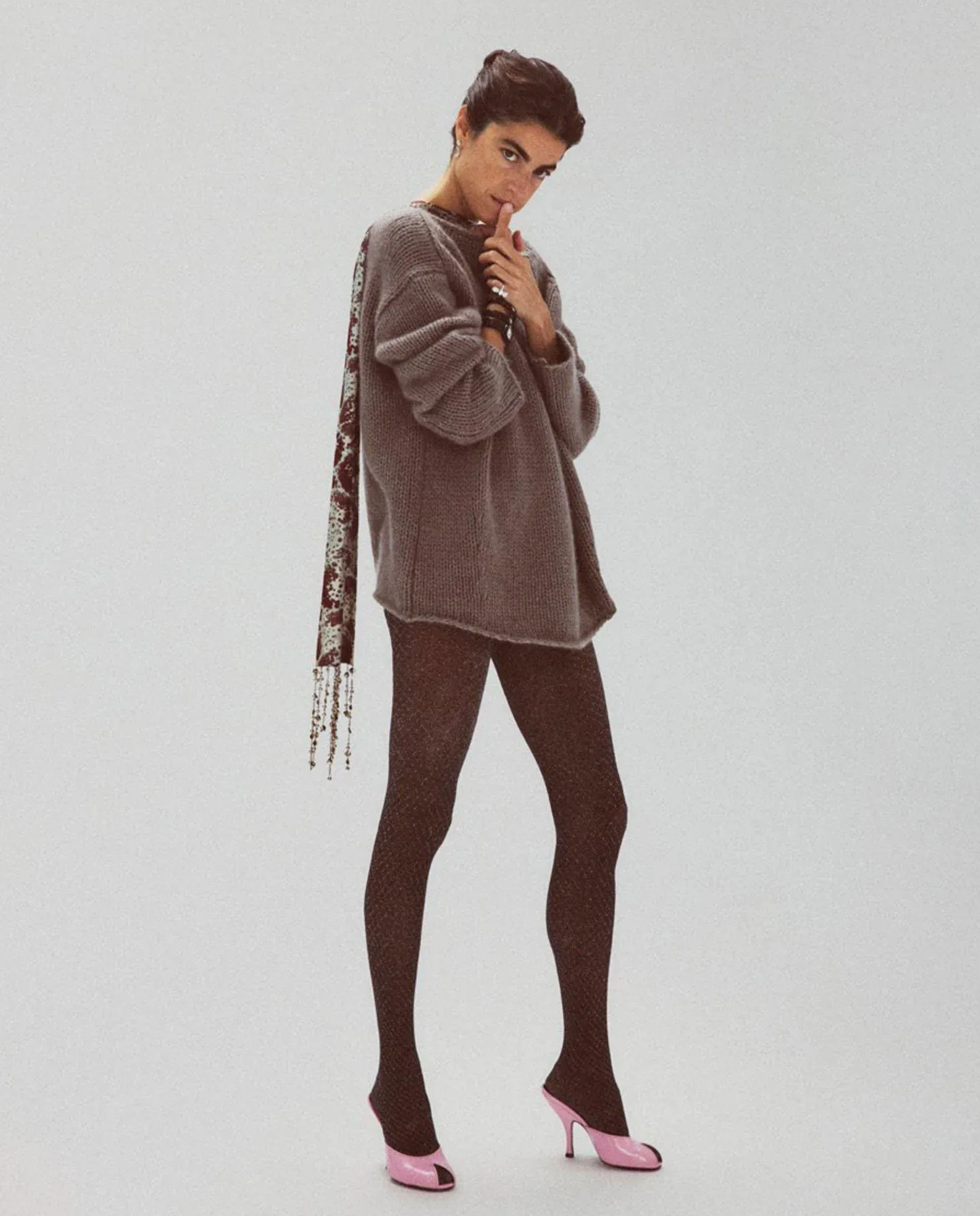 Czarne rajstopy Casey LMC x Swedish Stockings - Image #3
