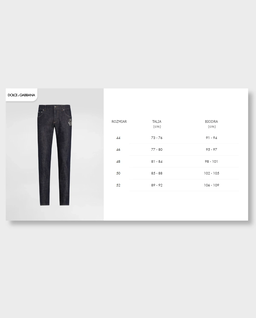 Granatowe jeansy ze stretchem - Image #5