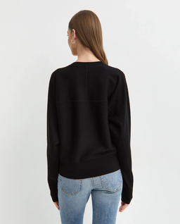 Czarny sweter z logo Lanzarote - Image #1