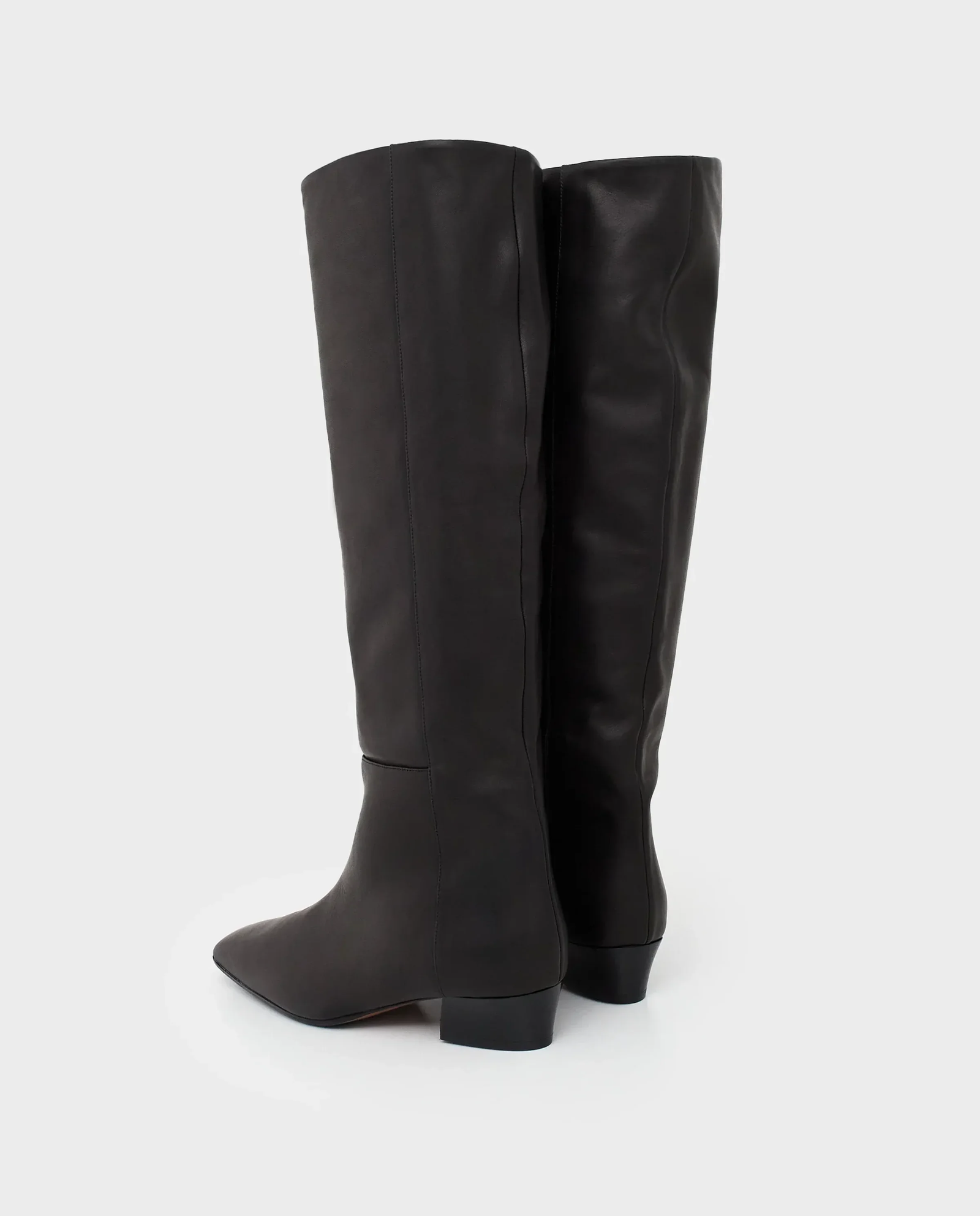 Czarne kozaki na obcasie Erve - Image #3