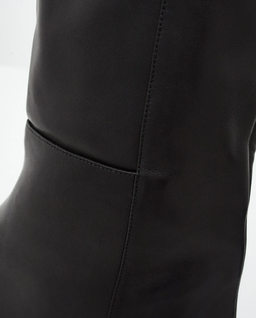 Czarne kozaki na obcasie Erve - Image #4