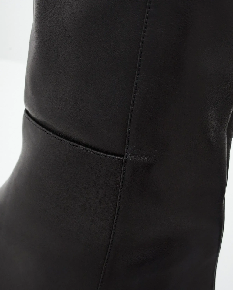 Czarne kozaki na obcasie Erve - Image #4