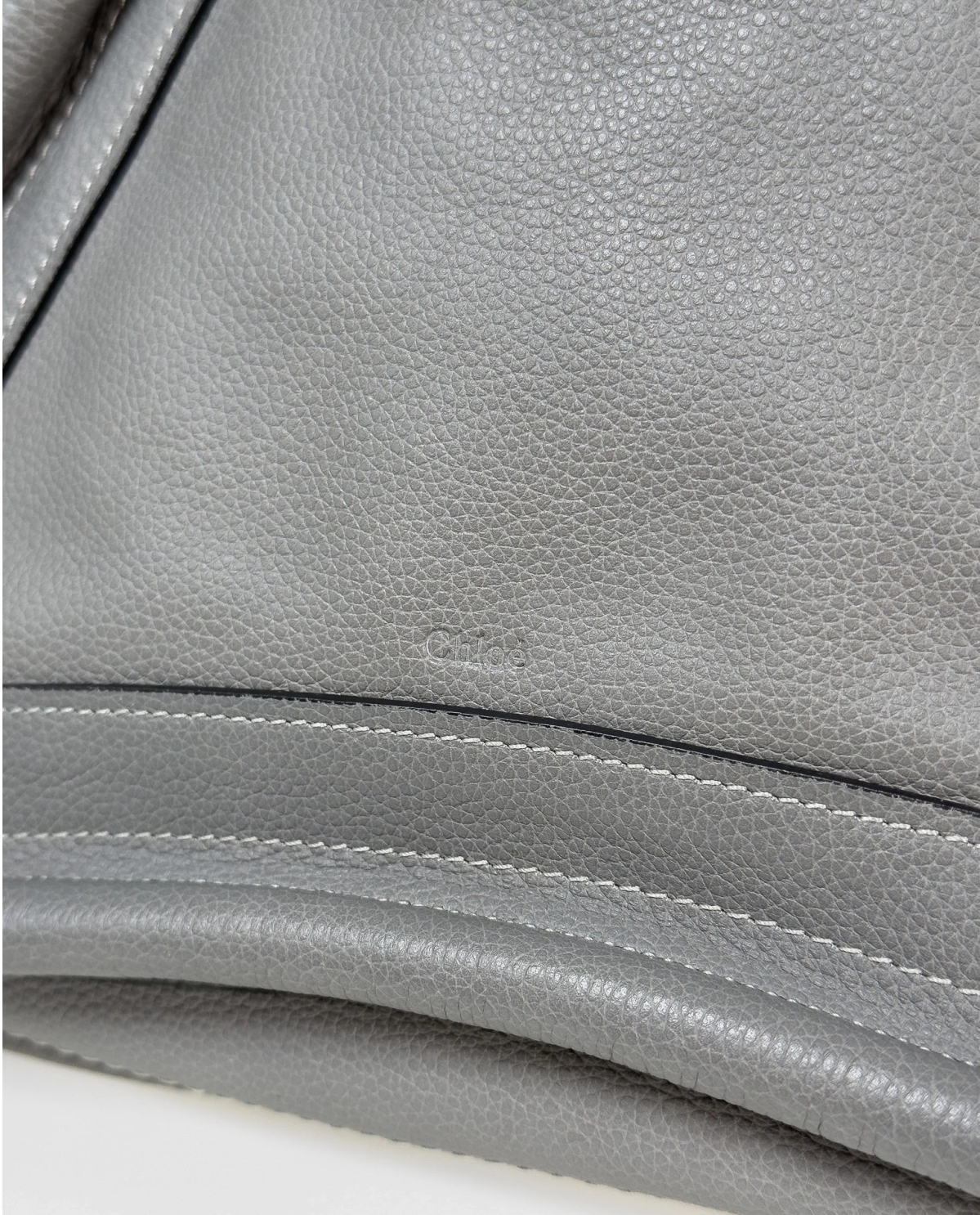 Szaro-niebieska skórzana torba Paraty - Image #2