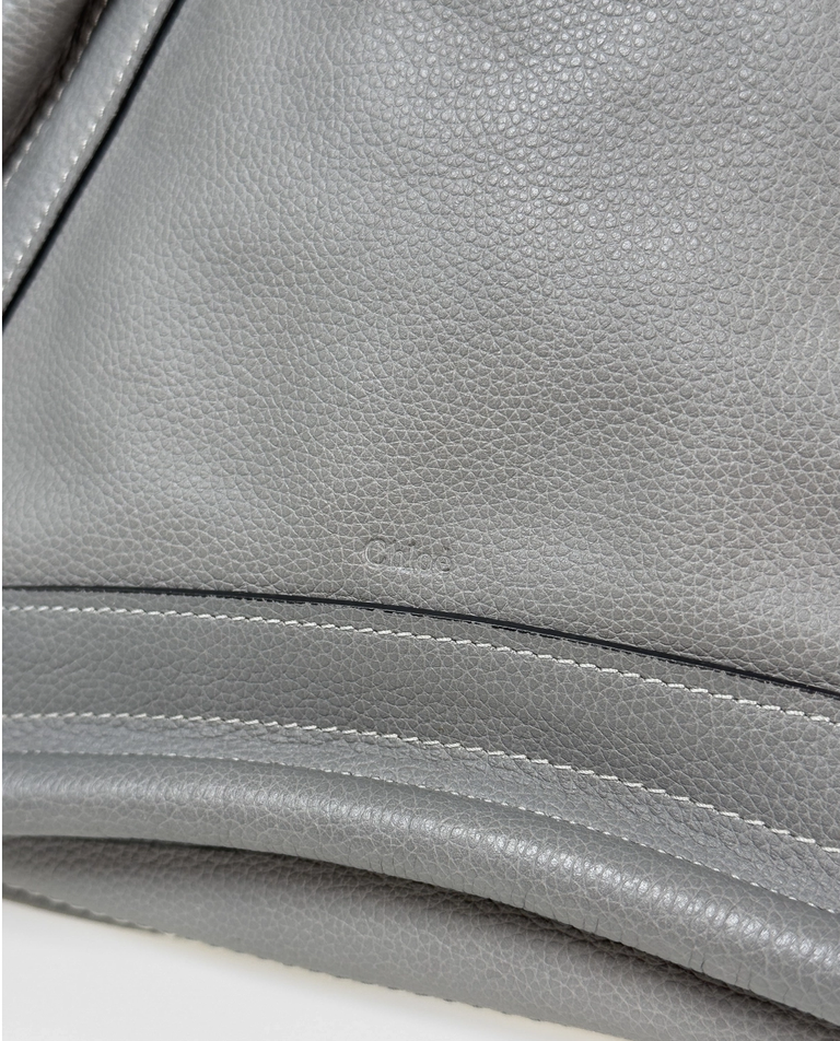 Szaro-niebieska skórzana torba Paraty - Image #2