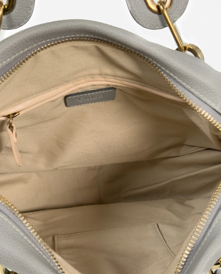 Szaro-niebieska skórzana torba Paraty - Image #5