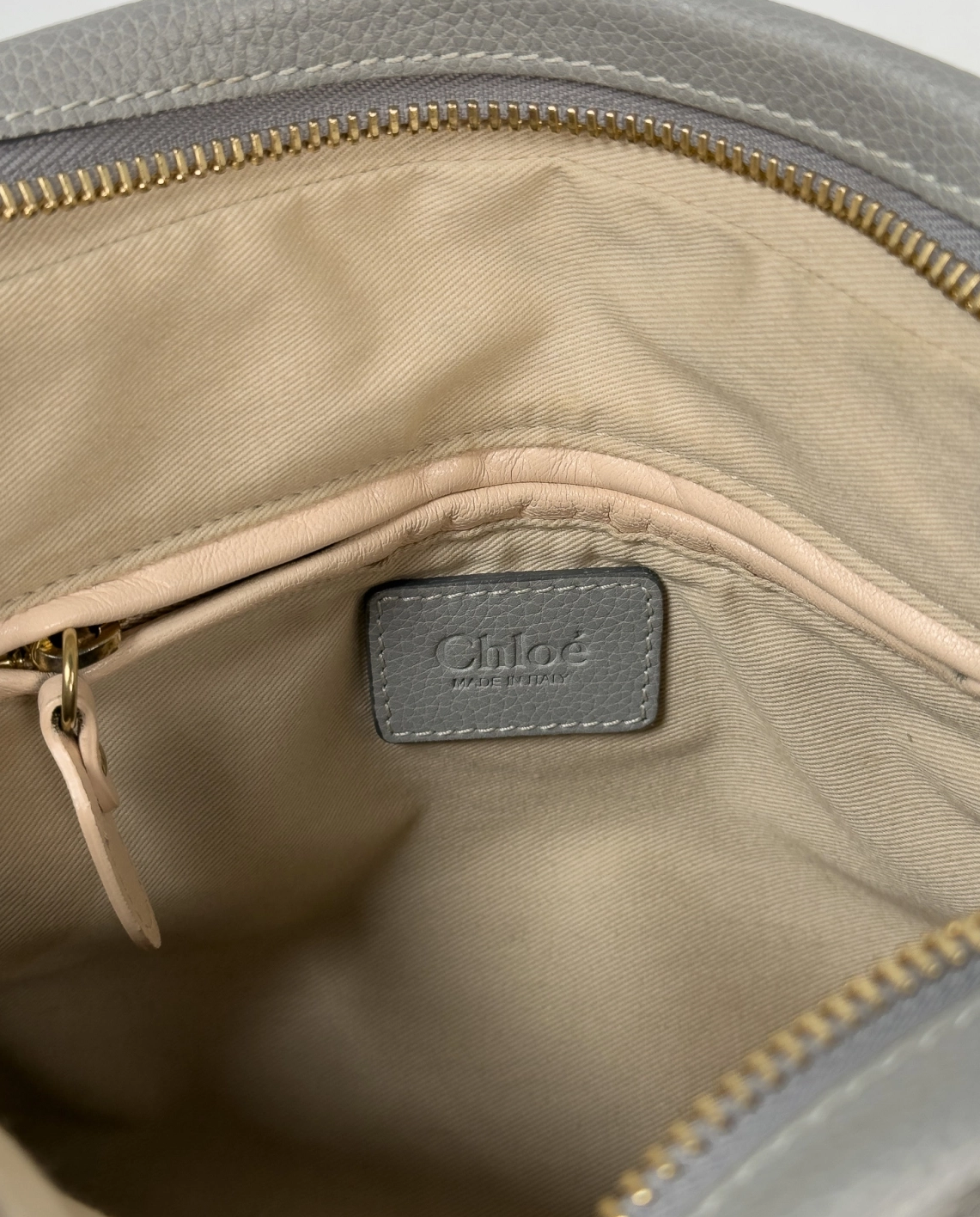 Szaro-niebieska skórzana torba Paraty - Image #6