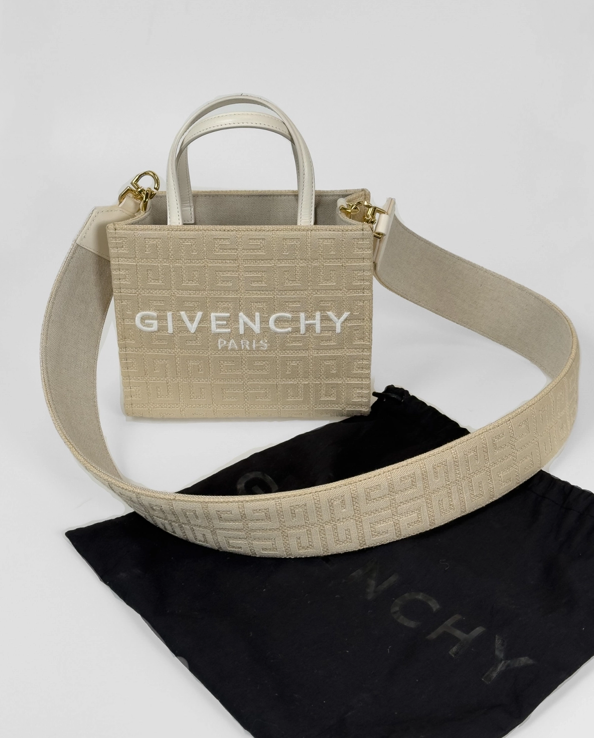 Beżowa torebka na ramię - Image #5