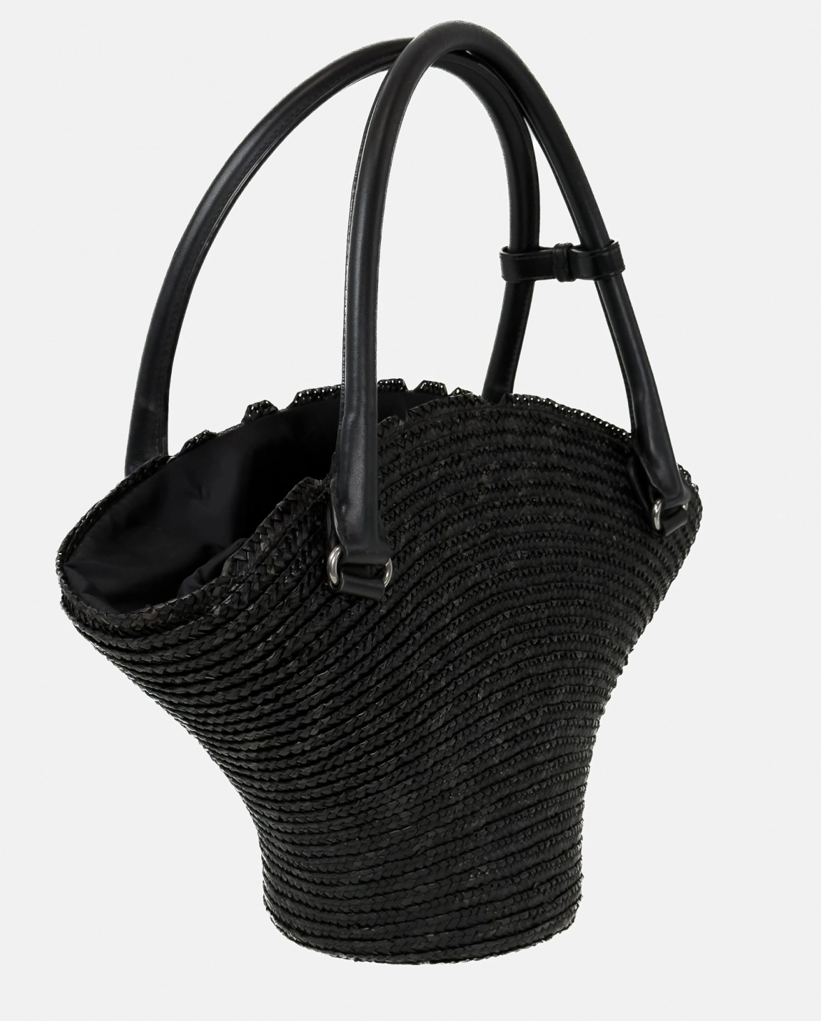 Czarna torebka koszyk - Image #1