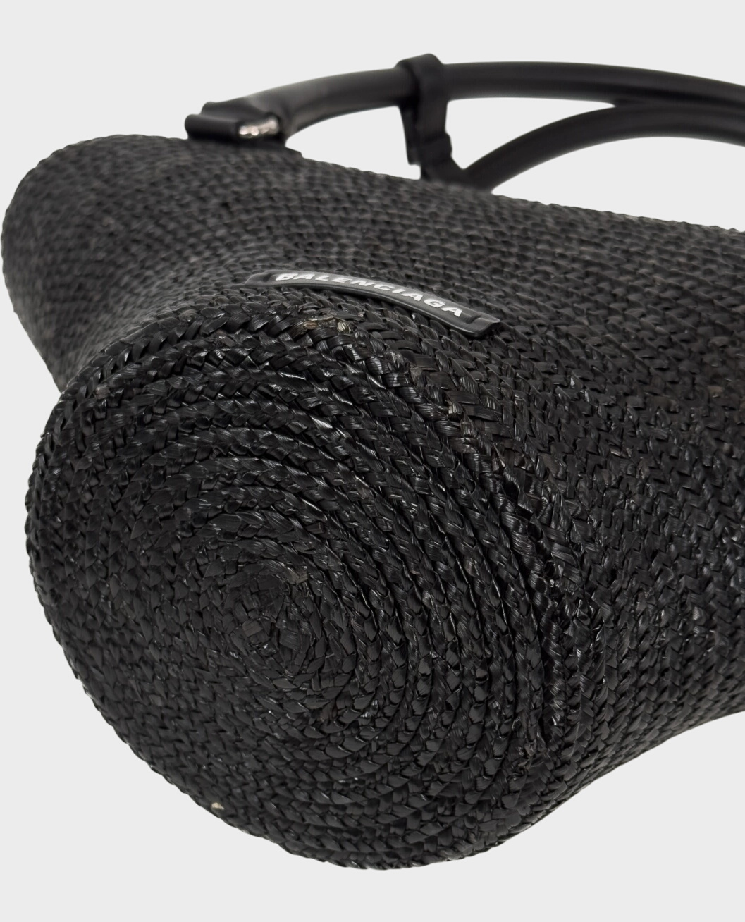 Czarna torebka koszyk - Image #5