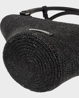 Czarna torebka koszyk - Image #5