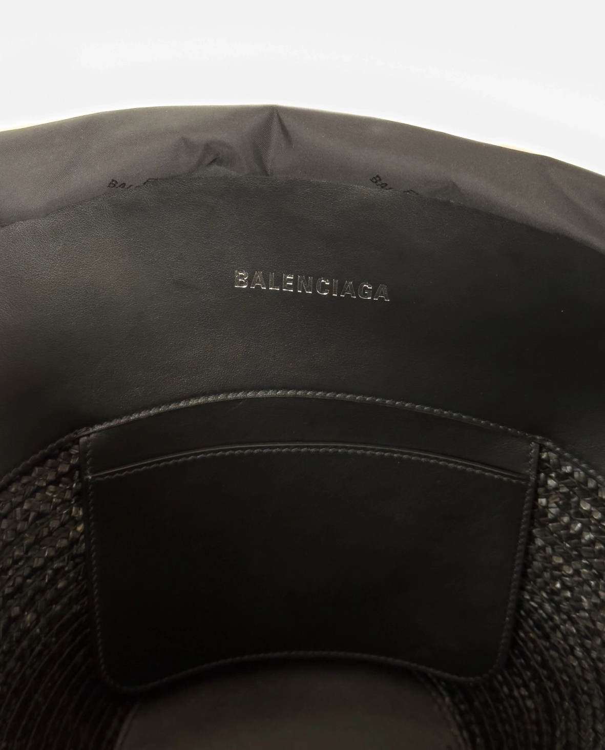 Czarna torebka koszyk - Image #8