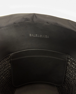 Czarna torebka koszyk - Image #8