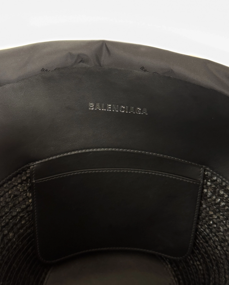 Czarna torebka koszyk - Image #8