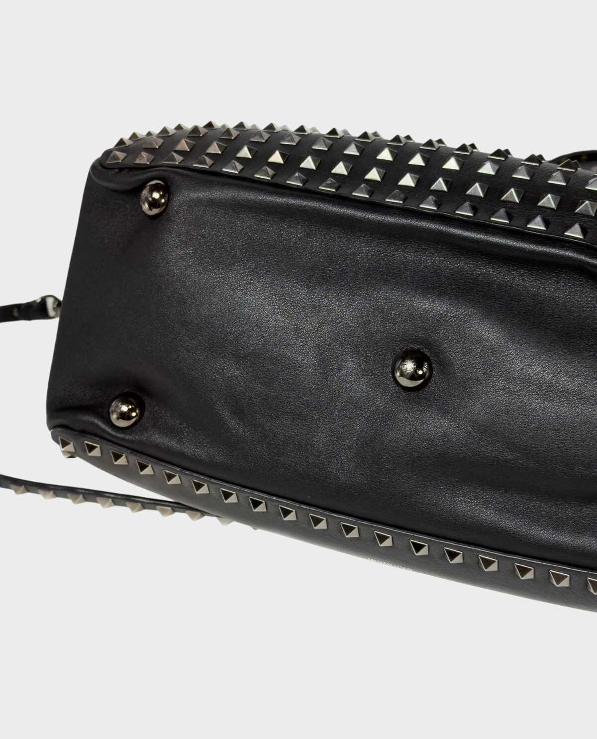 Czarna skórzana torebka - Image #5